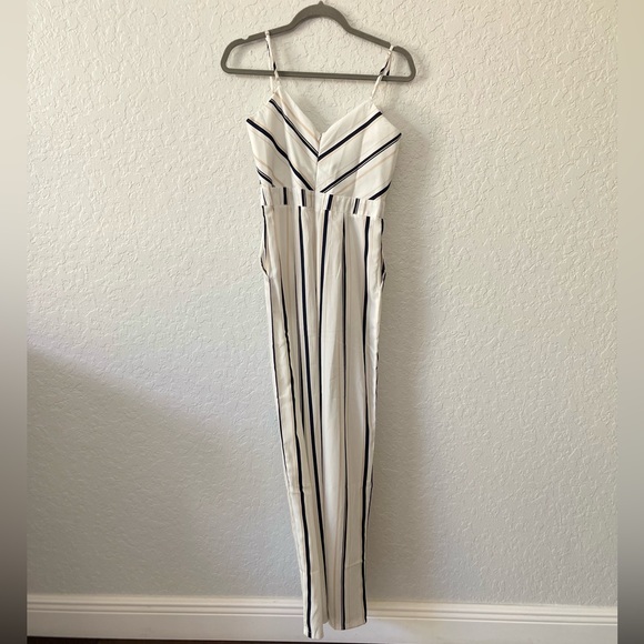 Steps Pinstriped Jumpsuit - Med - Picture 4 of 7
